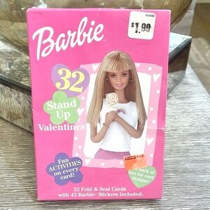 Vintage Barbie Stand Up Valentines